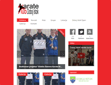 Tablet Screenshot of karateklubdobojistok.org